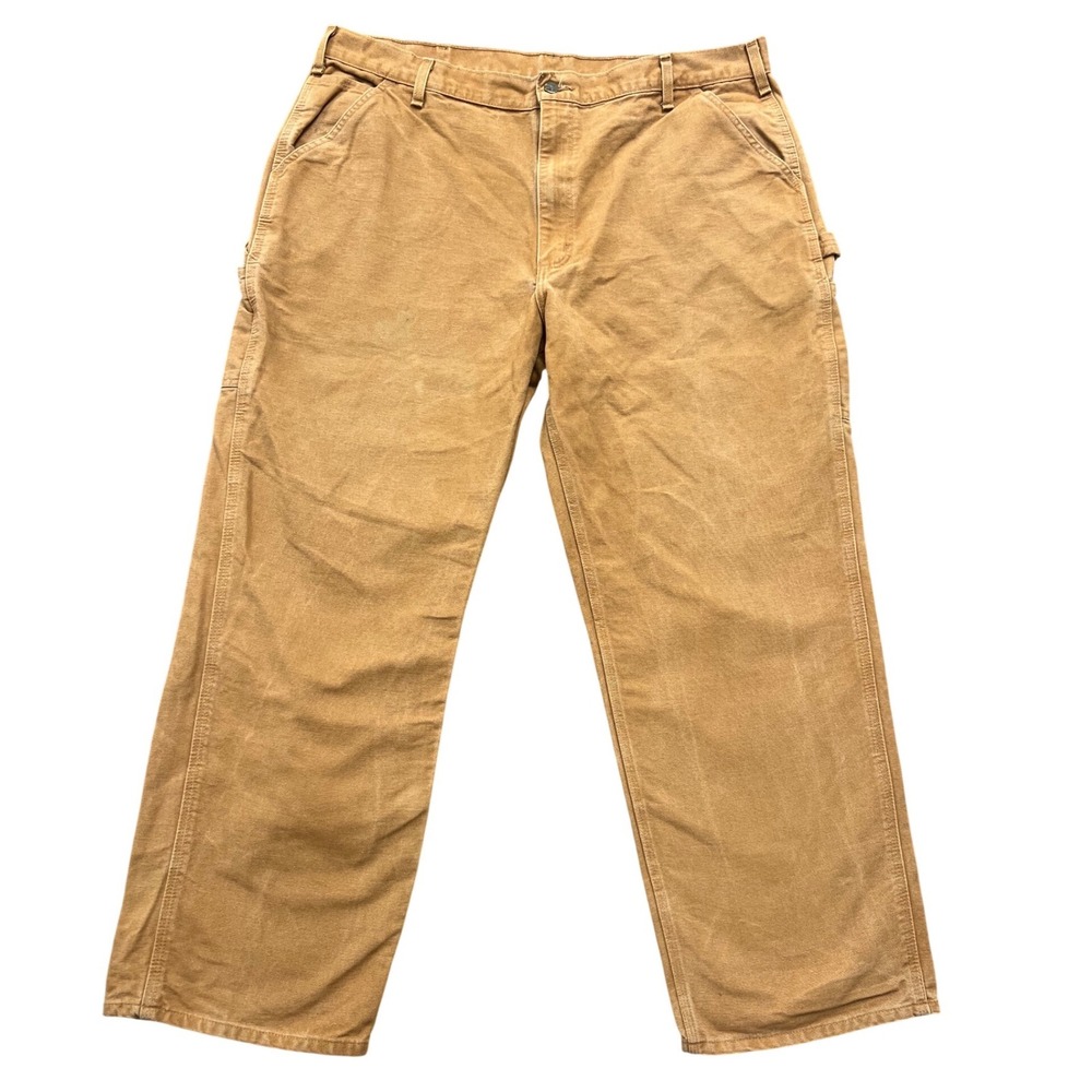 Carhartt B11-BRN Loose‎ Original Fit Pants Mens 42x32 Brown Duck Canvas Workwear